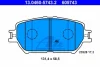 Комплект гальмівних колодок передн, LEXUS IS II TOYOTA CAMRY, LAND CRUISER PRADO, MARK X I, WISH 1.8-4.0 08.01-03.13 ATE 13.0460-5743.2 (фото 1)
