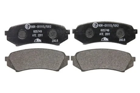 Комплект гальмівних колодок задн, LEXUS LX TOYOTA LAND CRUISER, LAND CRUISER 100 4.2D/4.7 01.98-03.08 ATE 13.0460-5749.2