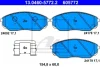 Комплект гальмівних колодок передн, KIA SORENTO I 2.4-3.5 08.02-12.11 ATE 13.0460-5772.2 (фото 1)