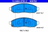 Комплект гальмівних колодок передн, NISSAN LEAF, NAVARA, NAVARA NP300, NP300, NV200, NV200 / EVALIA, PATHFINDER III, XTERRA 2.5D-Electric 05.98- ATE 13.0460-5783.2 (фото 1)