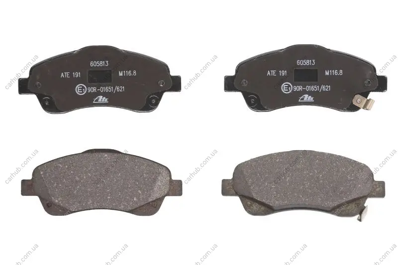 Комплект гальмівних колодок передн, TOYOTA AVENSIS, COROLLA VERSO 1.6-2.4 10.00-03.09 ATE 13.0460-5813.2 (фото 1)
