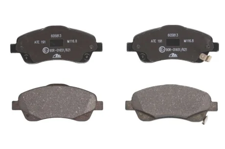 Комплект гальмівних колодок передн, TOYOTA AVENSIS, COROLLA VERSO 1.6-2.4 10.00-03.09 ATE 13.0460-5813.2