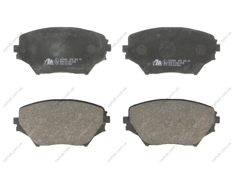 Комплект гальмівних колодок передн, TOYOTA RAV 4 II 1.8-2.4 05.00-11.05 ATE 13.0460-5848.2 (фото 1)