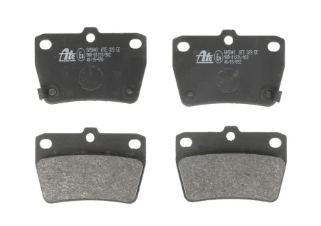 Комплект гальмівних колодок задн, TOYOTA RAV 4 II 1.8-2.4 05.00-11.05 ATE 13.0460-5849.2