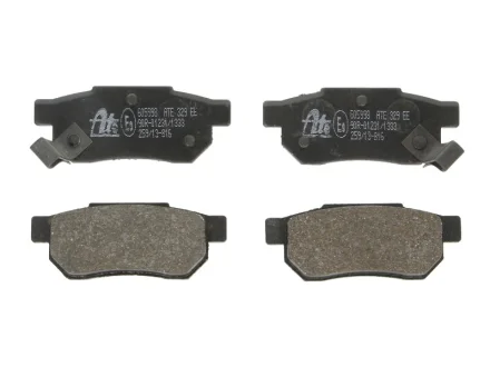 Комплект гальмівних колодок задн, FORD MAVERICK HONDA ACCORD III, CITY IV, CIVIC III, CIVIC IV, CIVIC V, CIVIC VI, CONCERTO, CRX II, CRX III, JAZZ II, PRELUDE III MG ZR 1.1-2.7D 10.84-10.08 ATE 13.0460-5998.2