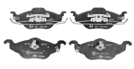 Комплект гальмівних колодок передн, OPEL ASTRA G, ASTRA G CLASSIC, ZAFIRA A 1.2-2.0D 02.98-12.09 ATE 13.0460-7115.2