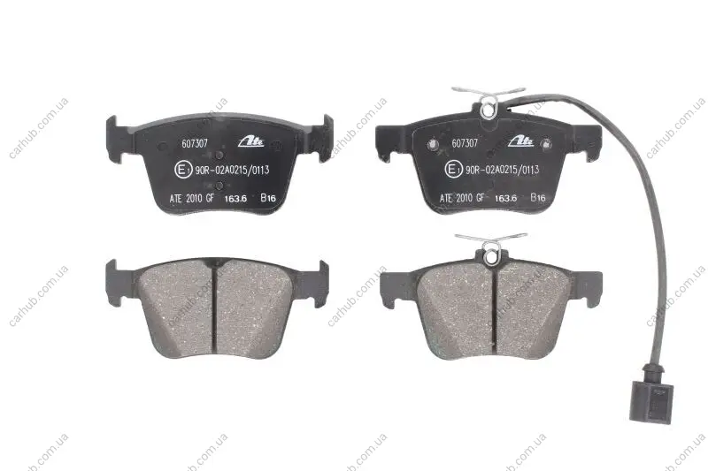 Комплект гальмівних колодок задн, AUDI A3, Q3, TT 1.0-2.5 09.12- ATE 13.0460-7307.2 (фото 1)