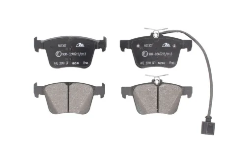 Комплект гальмівних колодок задн, AUDI A3, Q3, TT 1.0-2.5 09.12- ATE 13.0460-7307.2