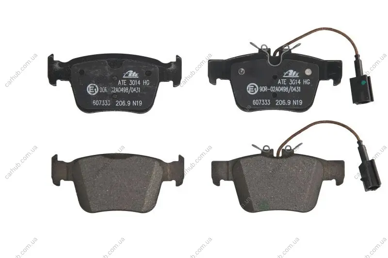 Комплект гальмівних колодок задн, ALFA ROMEO GIULIA, STELVIO MASERATI GHIBLI III, LEVANTE 2.0-3.8 08.13- ATE 13.0460-7333.2 (фото 1)