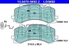 Керамічні гальмівні колодки передн, AUDI A6 ALLROAD C8, A6 C8, A7, A8 D5, Q7, Q8 VW TOUAREG 2.0-4.0H 01.15- ATE 13.0470-5692.2 (фото 1)