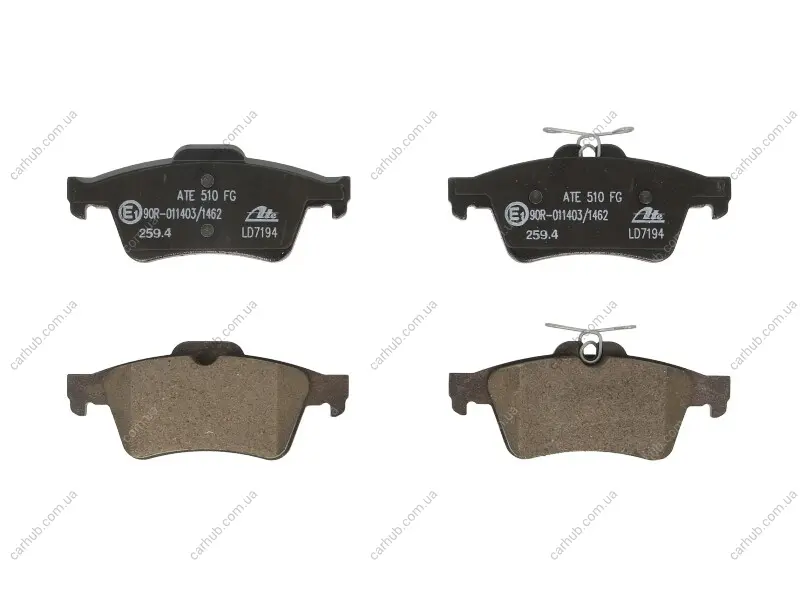 Керамічні гальмівні колодки задн, CHEVROLET VECTRA FORD FOCUS IV, KUGA III, TOURNEO CONNECT, TRANSIT CONNECT NISSAN PRIMERA OPEL SIGNUM, VECTRA C, VECTRA C GTS SAAB 9-3 1.5-3.2 02.98- ATE 13.0470-7194.2 (фото 1)