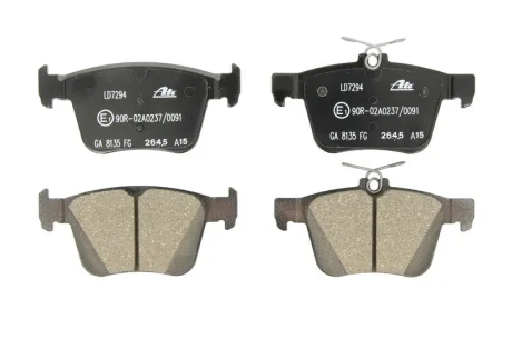 Керамічні гальмівні колодки задн, AUDI A3, Q2, Q3, TT CUPRA CA SEAT CA, LEON, LEON SC, LEON SPORTSTOURER, LEON ST, TARRACO SKODA KAROQ, KODIAQ I, OCTAVIA III 1.0-Electric 04.12- ATE 13.0470-7294.2