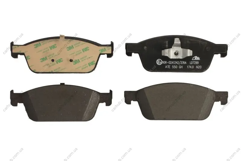 Керамічні гальмівні колодки передн, FORD FOCUS III, KUGA II, TOURNEO CONNECT V408 NADWOZIE WIELKO, TRANSIT CONNECT, TRANSIT CONNECT V408 1.0-2.0D 07.12- ATE 13.0470-7299.2 (фото 1)