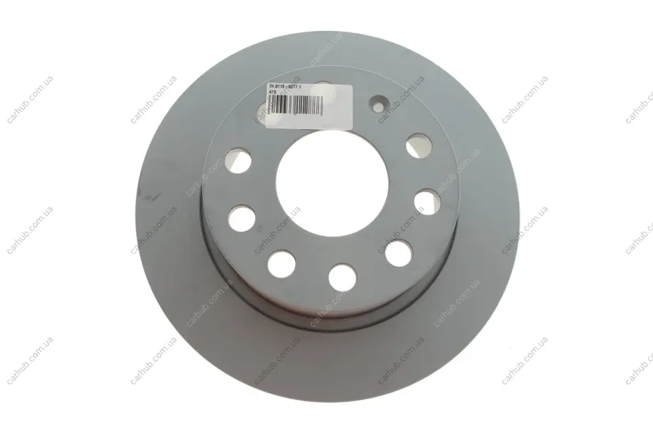 Диск гальмівний (задній) Audi A3/Seat Leon/Skoda Octavia/VW Golf 04- (253x10) (з покриттям) (повний) ATE 24.0110-0277.1 (фото 1)