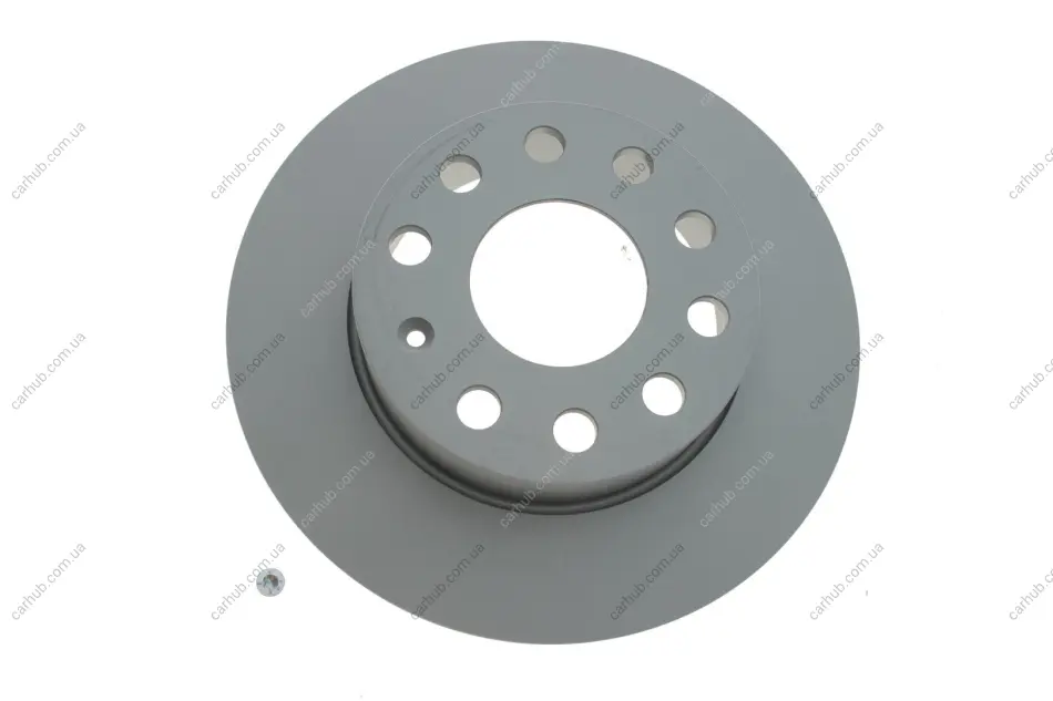 Диск гальмівний (задній) Audi A3/Skoda Octavia/VW Caddy/Golf/Touran 03-15 (256х12) (з покр) (повний) ATE 24.0112-0158.1 (фото 1)