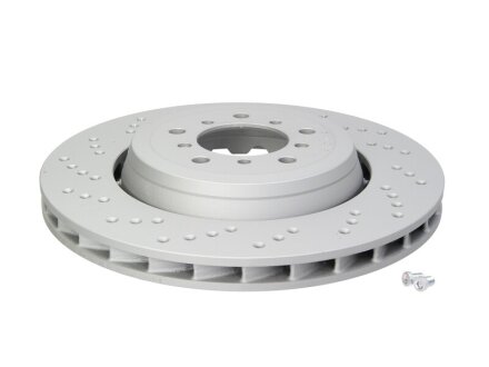 Диск гальмівний (передній) (L) BMW M3 (E46) 00-16 (345x28)) (з покриттям) (з отворами) (вент) ATE 24.0128-0208.2