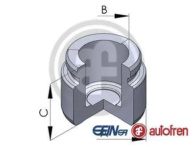 Поршень супорта зад Astra F/Kadett E/Omega A/Vectra A/B 35x28,6 AUTOFREN D025270 (фото 1)