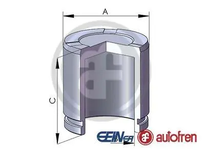 Поршень супорта перед Transit 2.2/2.4TDCi 06-/Custom 12- 48x52,7 AUTOFREN D025287 (фото 1)