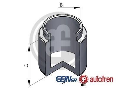 Поршень супорта перед AURIS/RAV 4/CAMRY (63х49мм) 06- AUTOFREN D025291 (фото 1)