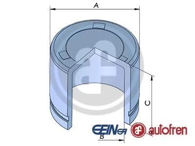 Поршень супорта перед Hyundai i30/Sonata/Kia Ceed/Cerato/Magentis/Soul/Nissan Cube/Juke 57x50,55 AUTOFREN D025322