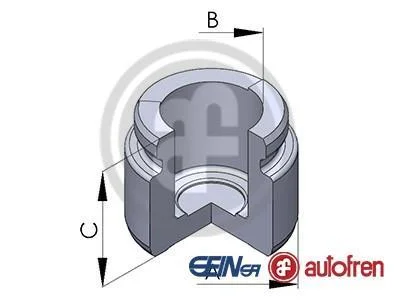 Поршень супорта зад MB W124/201/202/Opel Vectra B 35x28,7 AUTOFREN D02536