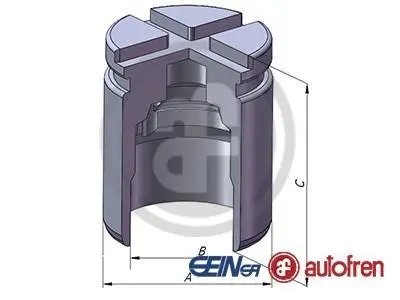 Поршень супорта зад Honda Accord 08-15 (38x47mm) (Nissin) AUTOFREN D025529 (фото 1)