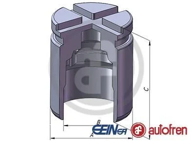 Поршень супорта зад Honda Accord 08-15 (38x47mm) (Nissin) AUTOFREN D025529