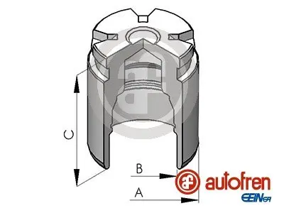 Поршень гальмівного супорта задн (34мм 47мм) HYUNDAI ACCENT IV, BAYON, ELANTRA V, I10 II, I20 ACTIVE, I20 II, I20 III, IONIQ, SOLARIS KIA NIRO, NIRO I, RIO III, RIO IV, STONIC 1.0-1.8 09.10- AUTOFREN D0-25530 (фото 1)