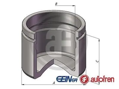 Поршень супорта пер. BMW 1/2/3/4 (54x52mm)(Bosch) AUTOFREN D025598 (фото 1)