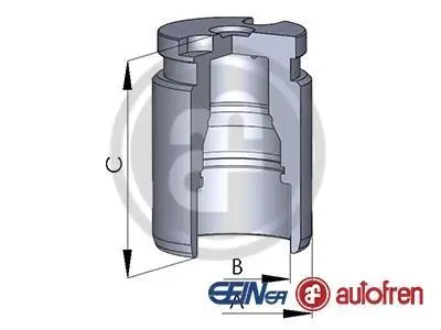 Поршень супорта зад BMW 3 E90/Kia Cerato 04-/Smart Forfour 34x46,8 AUTOFREN D02594 (фото 1)