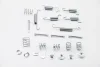 Монтажний набір гальмівної колодки (AKEBONO) CITROEN C4 AIRCROSS, C-CROSSER, C-CROSSER ENTERPRISE JEEP COMPASS, PATRIOT MAZDA PREMACY MITSUBISHI ASX, GRANDIS, LANCER VII 1.5-3.6 07.99- AUTOFREN D3-984A (фото 1)