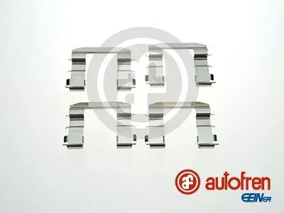Монтажний набір гальмівних колодок передн HYUNDAI I30, IX20, IX35, VELOSTER KIA CARENS I, CARENS III, CARENS IV, CEE\'D, CERATO II, CERATO III, PRO CEE\'D, SOUL II, SPORTAGE III 1.4-2.4 03.00- AUTOFREN D4-2868A (фото 1)