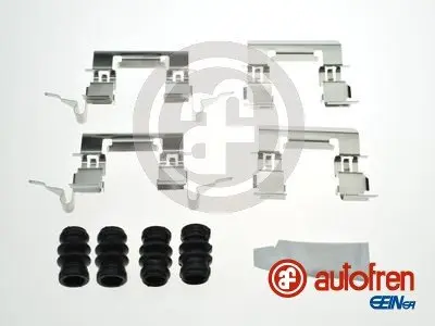 Монтажний набір гальмівних колодок передн NISSAN JUKE, PULSAR 1.2/1.5D/1.6 06.10- AUTOFREN D4-2889A (фото 1)