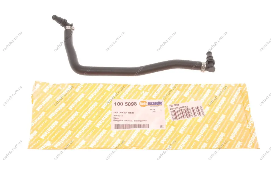 Патрубок радіатора MB C-class (W204)/E-class (W212) 07-15 (M271) AUTOTECHTEILE 100 5098 (фото 1)