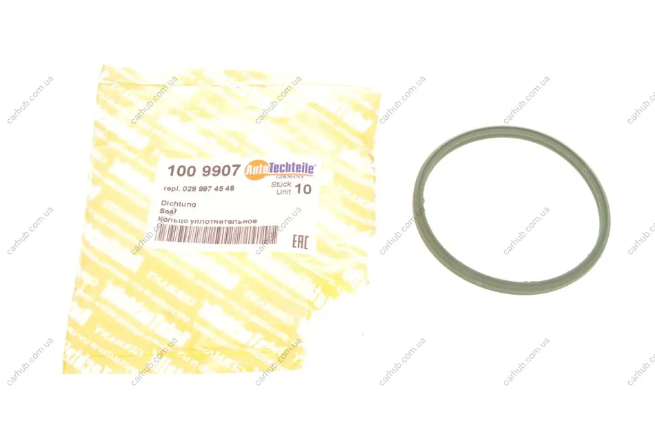 Прокладка патрубка інтеркулера ущільнююча MB OM642/646 AUTOTECHTEILE 100 9907 (фото 1)