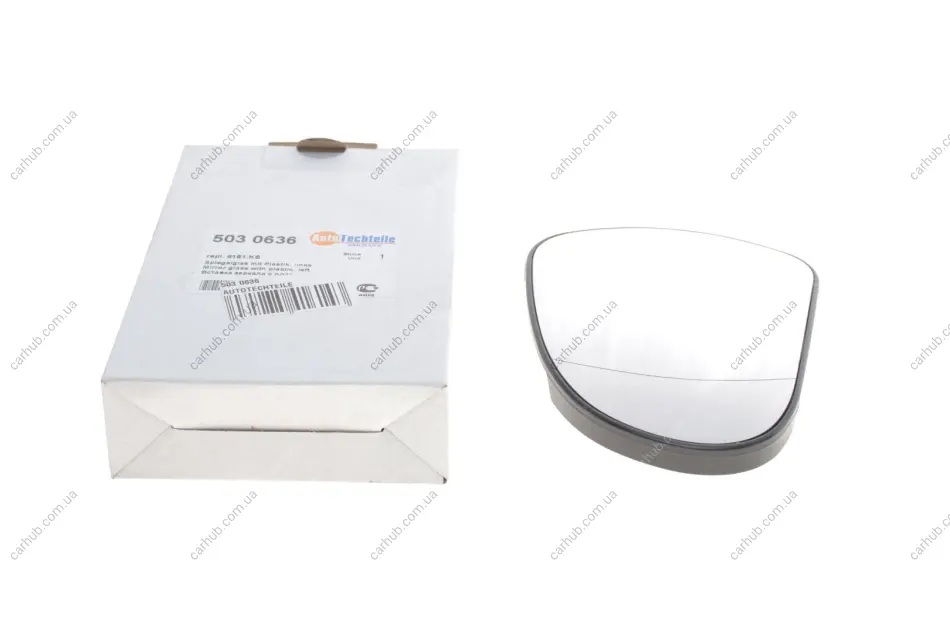Скло дзеркала Peugeot 207/308 07-15 (L) AUTOTECHTEILE 503 0636 (фото 1)