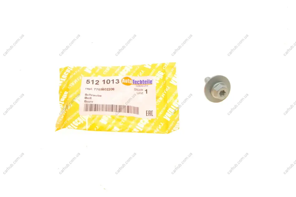 Болт (M6x1x26mm) AUTOTECHTEILE 512 1013 (фото 1)