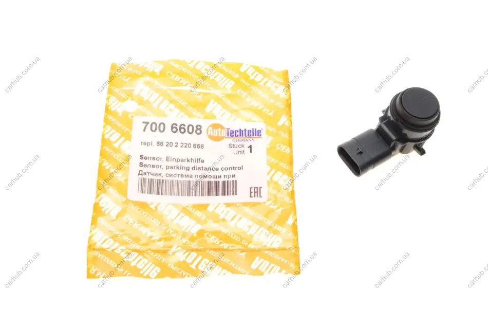 Датчик паркування (задній) BMW 3 (F30/F80) 11- AUTOTECHTEILE 700 6608 (фото 1)
