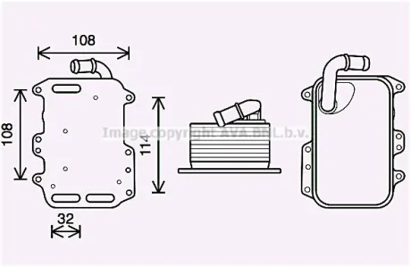 Охолоджувач оливи AVA COOLING AI3405