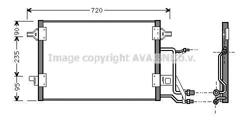 Радіатор кондиціонера AVA COOLING AI5176 (фото 1)