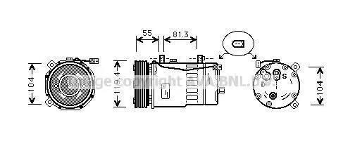 Компресор кондицiонера CLEVER FIT AVA COOLING AIAK003 (фото 1)