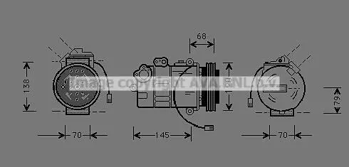 Компресор кондицiонера CLEVER FIT AVA COOLING AIAK011 (фото 1)