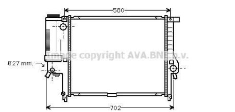 Радіатор системи охолодження двигуна AVA COOLING BW2140