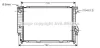 Радіатор, Система охолодження двигуна CLEVER FIT AVA COOLING BW2164 (фото 1)