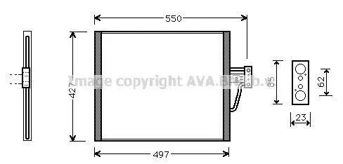Радіатор кодиціонера CLEVER FIT AVA COOLING BW5213 (фото 1)