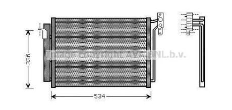 Радіатор кодиціонера CLEVER FIT AVA COOLING BW5281D