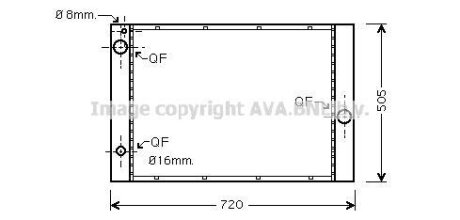 Радіатор, Система охолодження двигуна CLEVER FIT AVA COOLING BWA2285