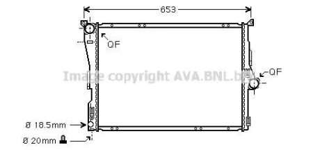Радіатор, Система охолодження двигуна CLEVER FIT AVA COOLING BWA2291