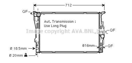 Радіатор, Система охолодження двигуна CLEVER FIT AVA COOLING BWA2303