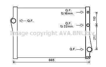 Радіатор, Система охолодження двигуна CLEVER FIT AVA COOLING BWA2471